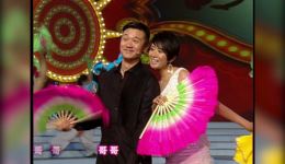 正对花