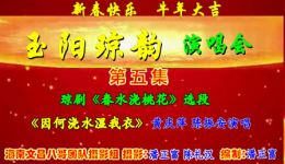 琼剧《春水浇桃花》选段《因何浇水湿我衣》黄庆萍陈振安演唱，经典琼剧选段在线下载下载